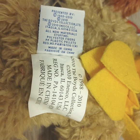 Boyds Bears Plush Stuffed Animal Lot Of 5 Various Years And Sizes Original Tags - Picture 11 of 15